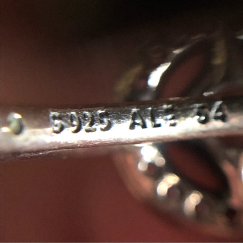 Pandora Retired Allure Ring Sterling CZ Halo 6.5 - Picture 6 of 8